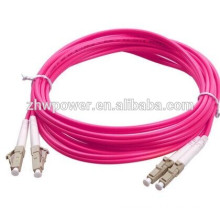 China supply lc sc fc st duplex om4 fiber patch cord,optical fiber jumper,optical patchcord